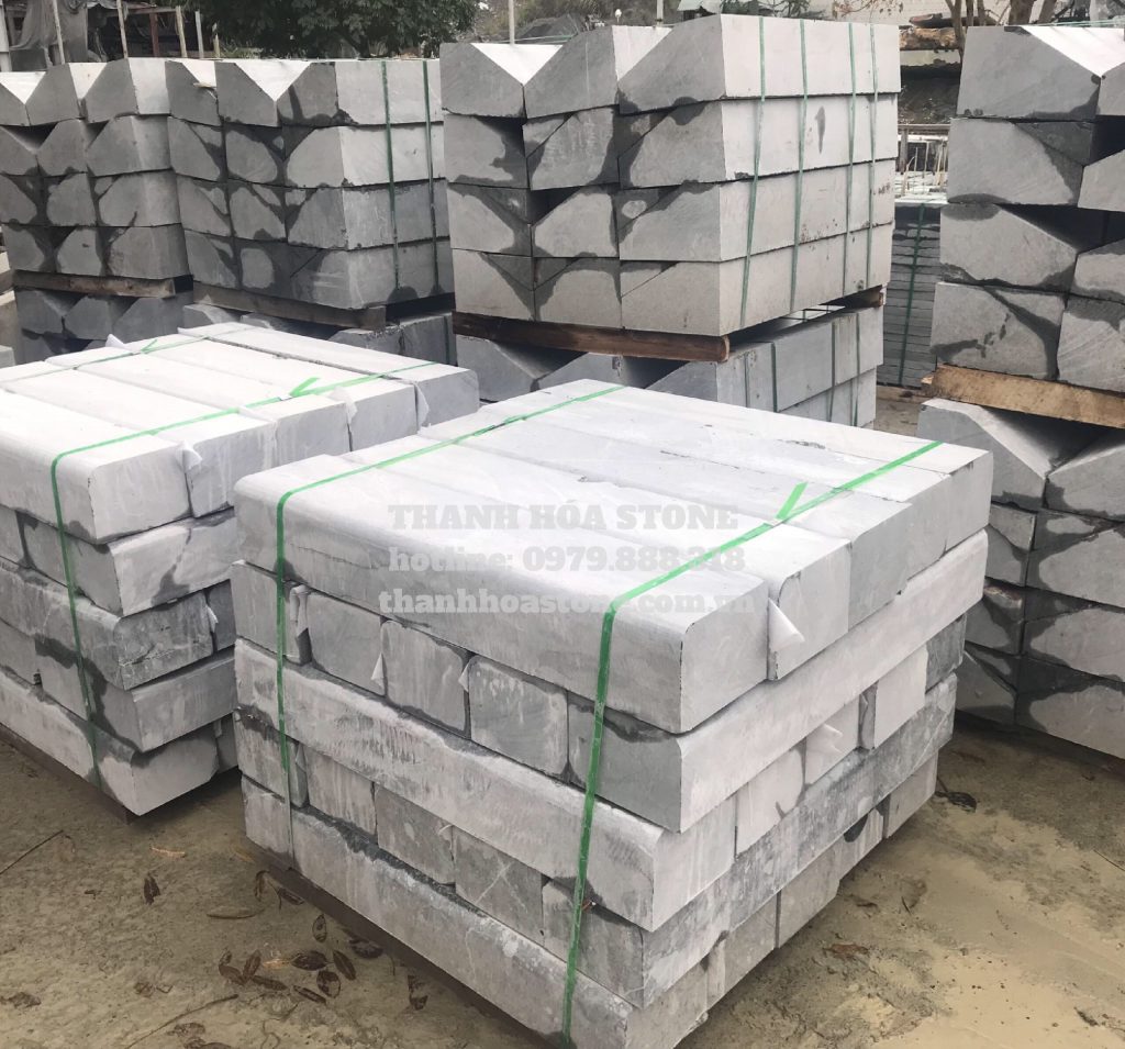 Đá bó vỉa xanh Thanh Hóa quy cách tiêu chuẩn